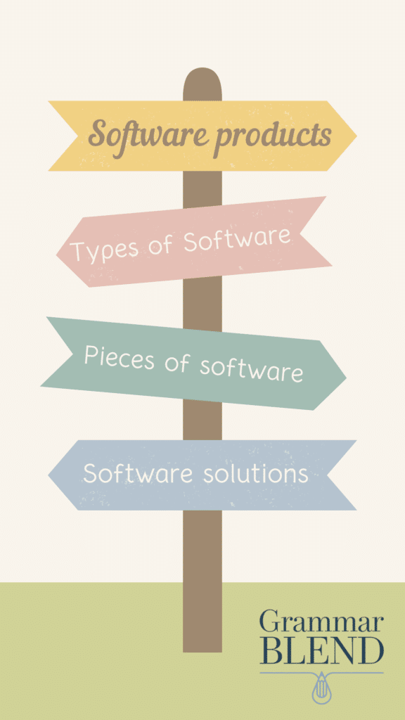 Alternatives to "Softwares"