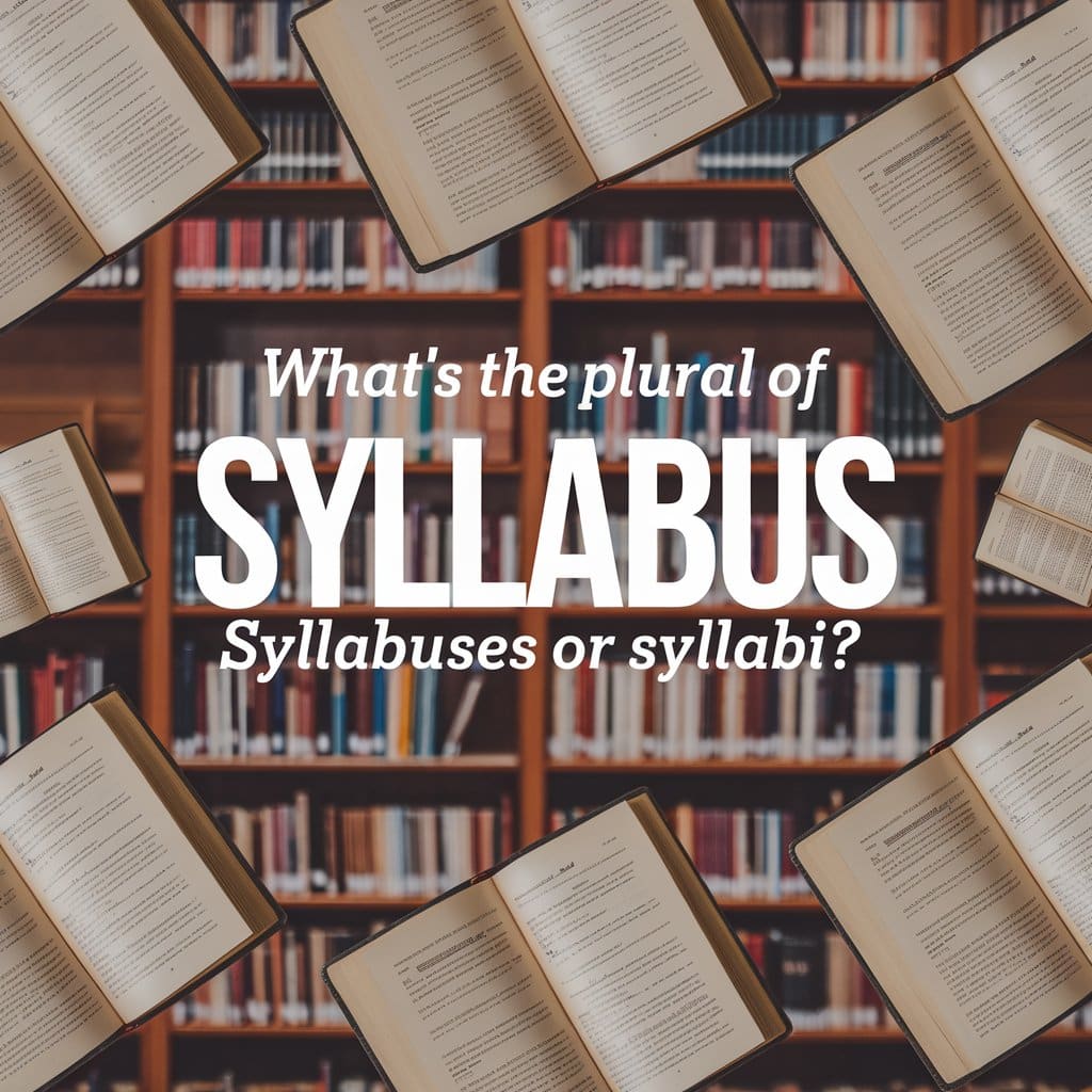 What’s the Plural of Syllabus? Syllabuses or Syllabi?