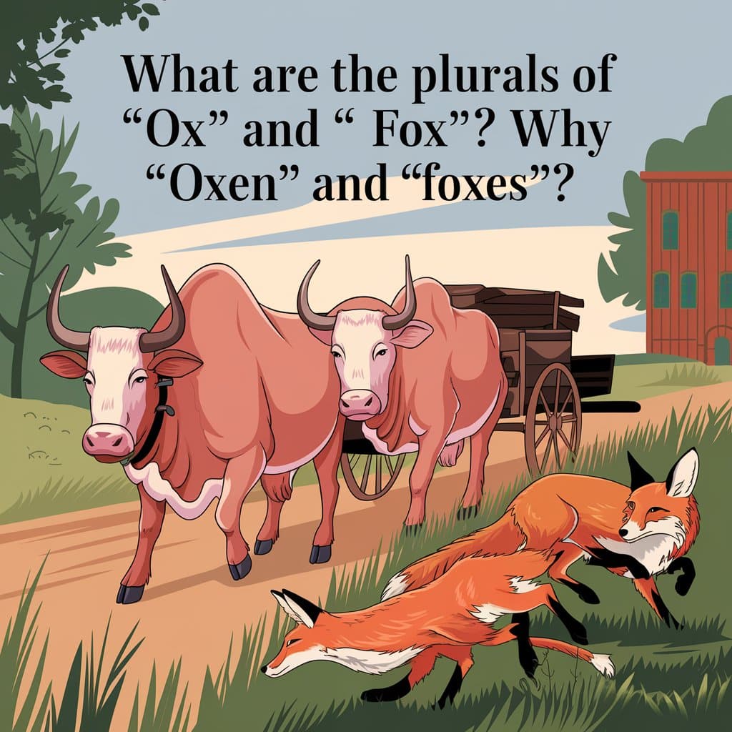 feature image for What Are the Plurals of ‘Ox’ and ‘Fox’? Why ‘Oxen’ and ‘Foxes’?