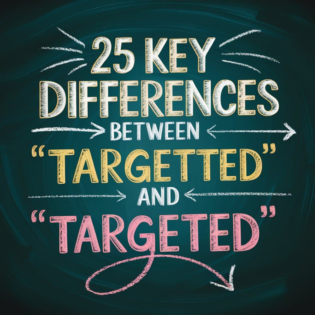 25 Key Differences Between "Targetted" and "Targeted"