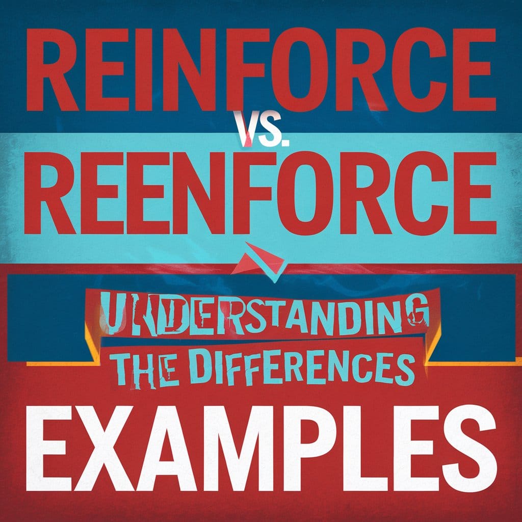 Examples of Correct Usage for Reinforce vs Reenforce