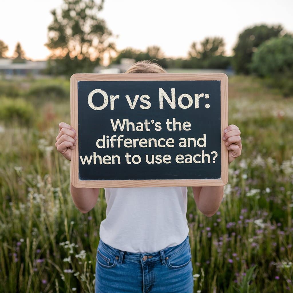 Or vs Nor: What’s the Difference and When to Use Each? - Grammar Blend