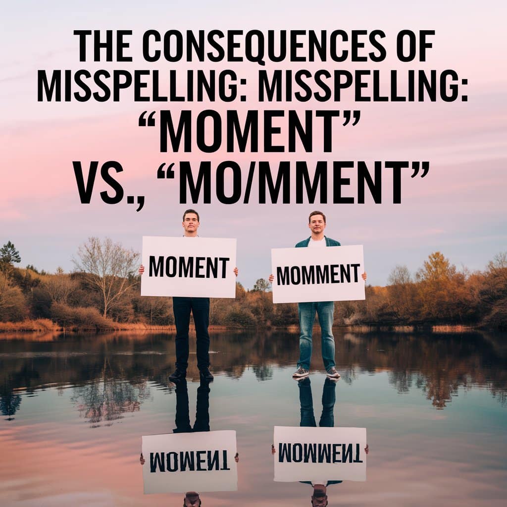 The Consequences of Misspelling Moment vs. Momment