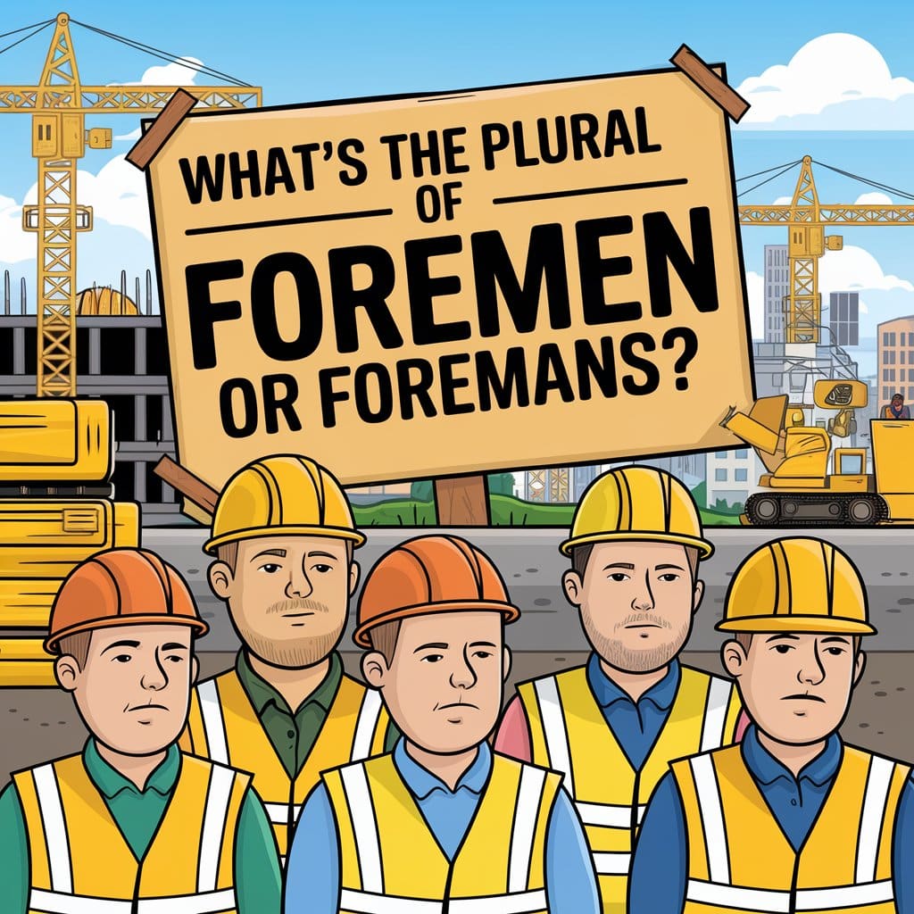 What’s the Plural of Foreman? Is it Foremen or Foremans?