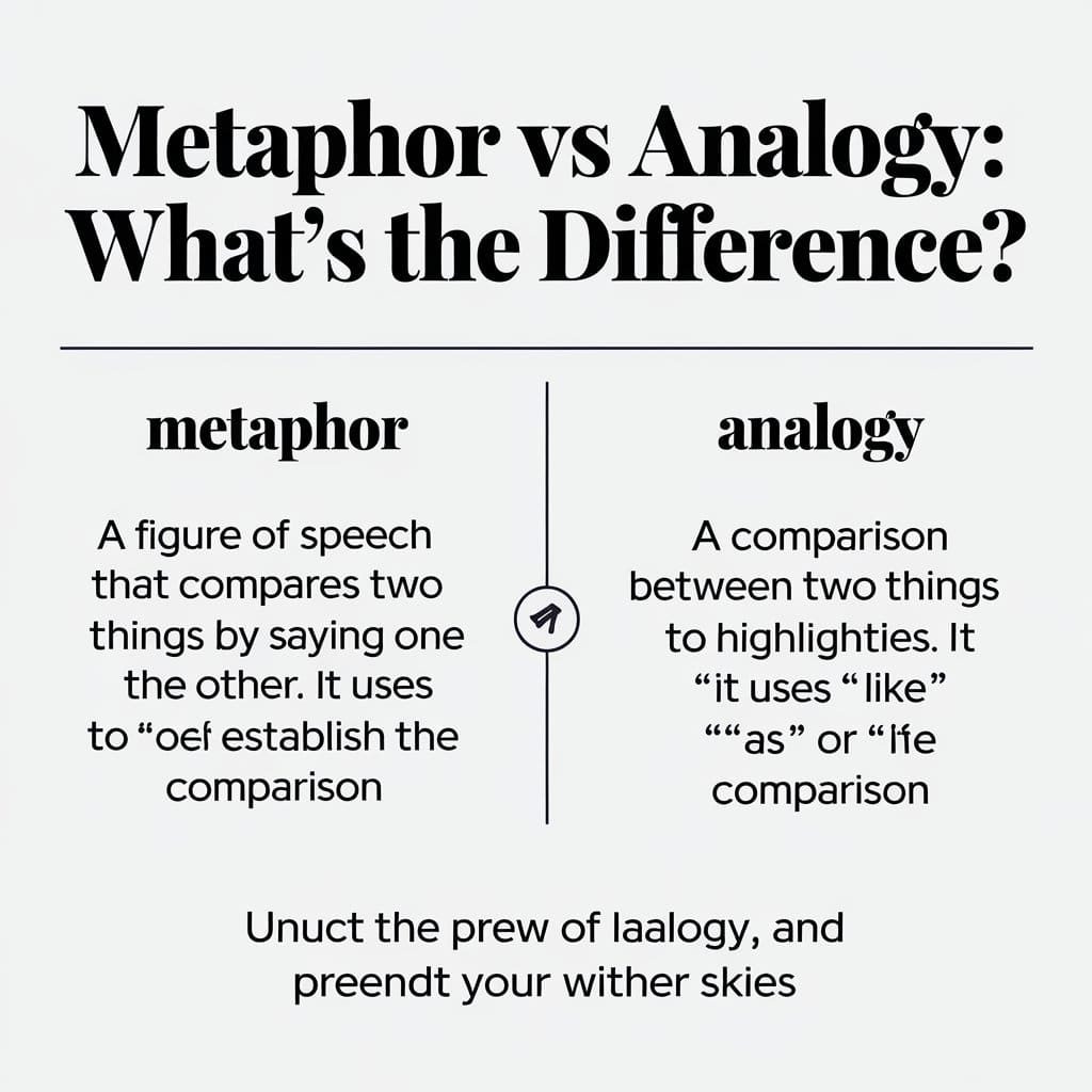 Metaphor vs Analogy: What’s the Difference? - Grammar Blend