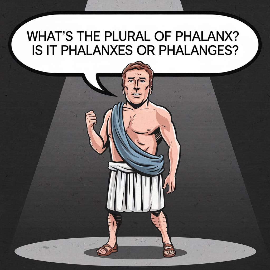 What’s the Plural of Phalanx? Is it Phalanxes or Phalanges?