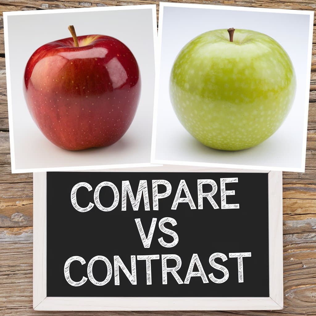 Compare vs Contrast: Definitions, Differences, and Examples