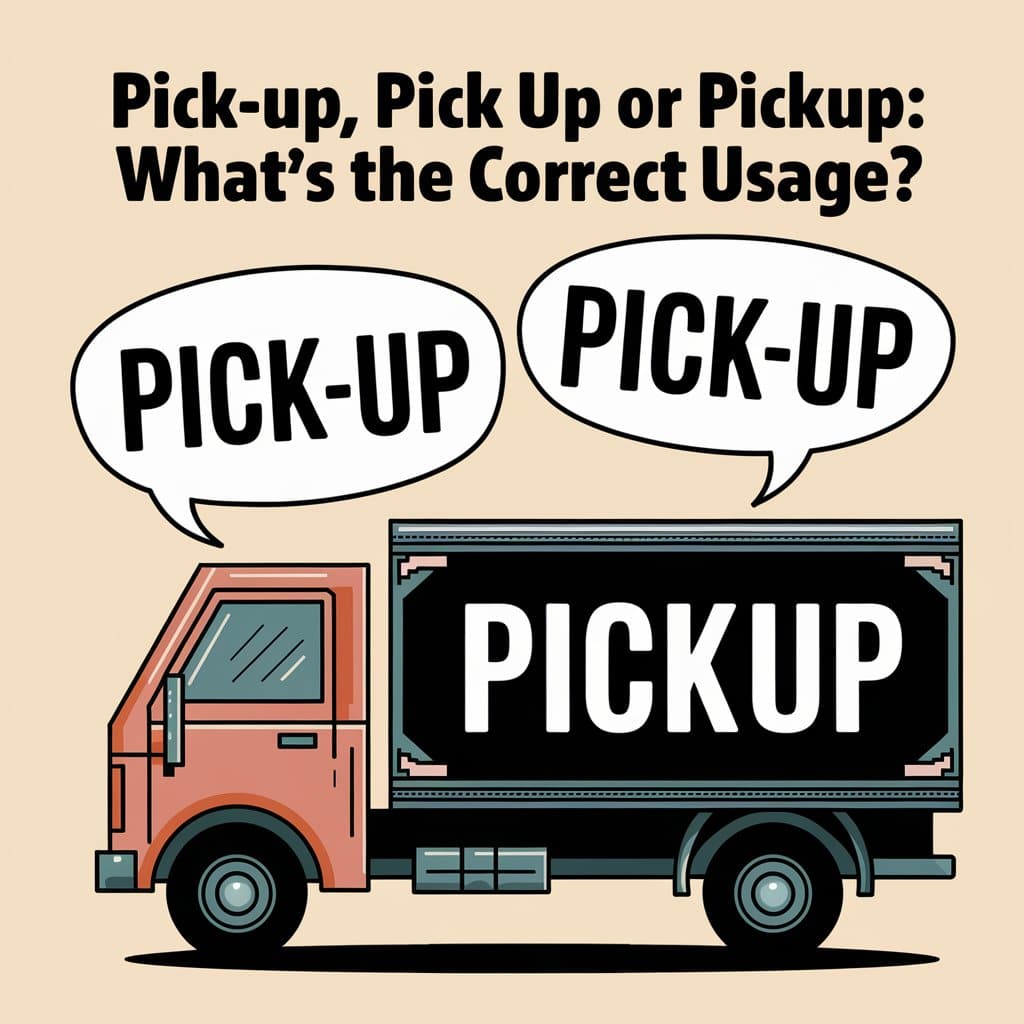 Pick-Up, Pick Up or Pickup: What’s the Correct Usage?