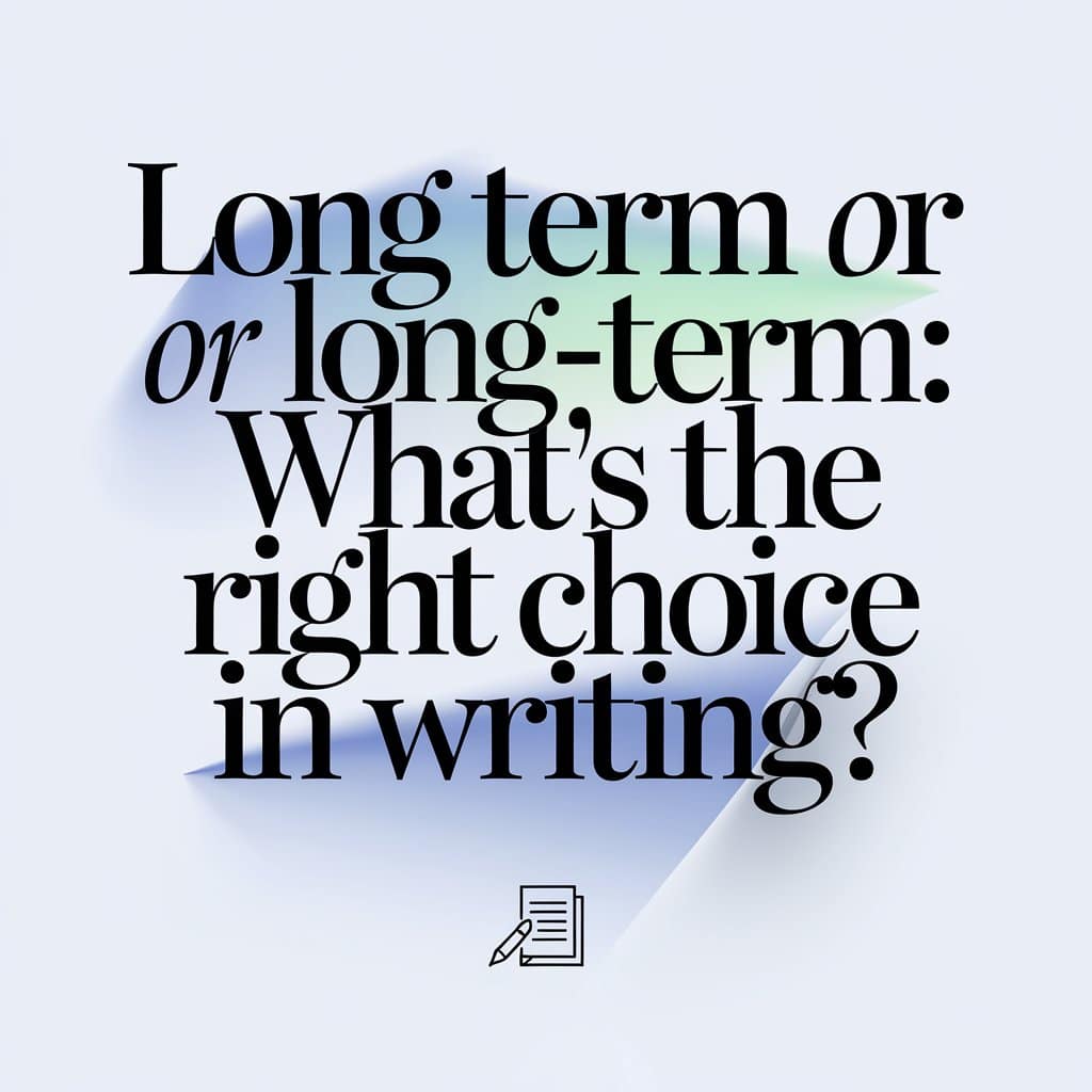 Long Term or Long-Term: What’s the Right Choice in Writing?