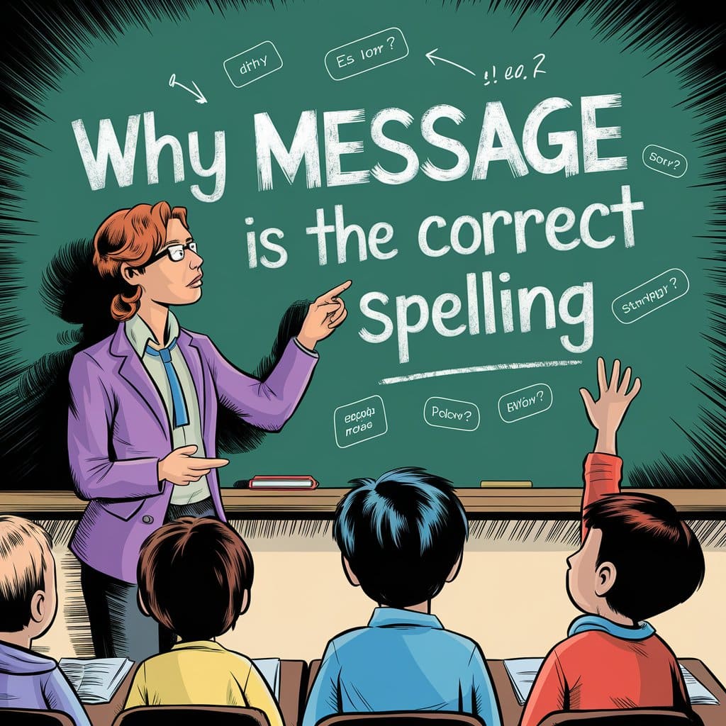 Why Message Is the Correct Spelling