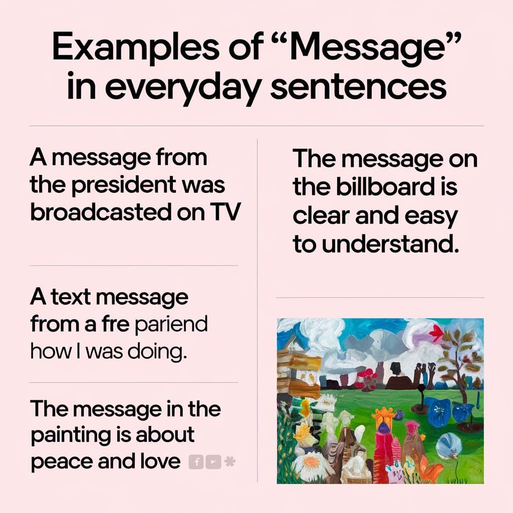 Examples of “Message” in Everyday Sentences