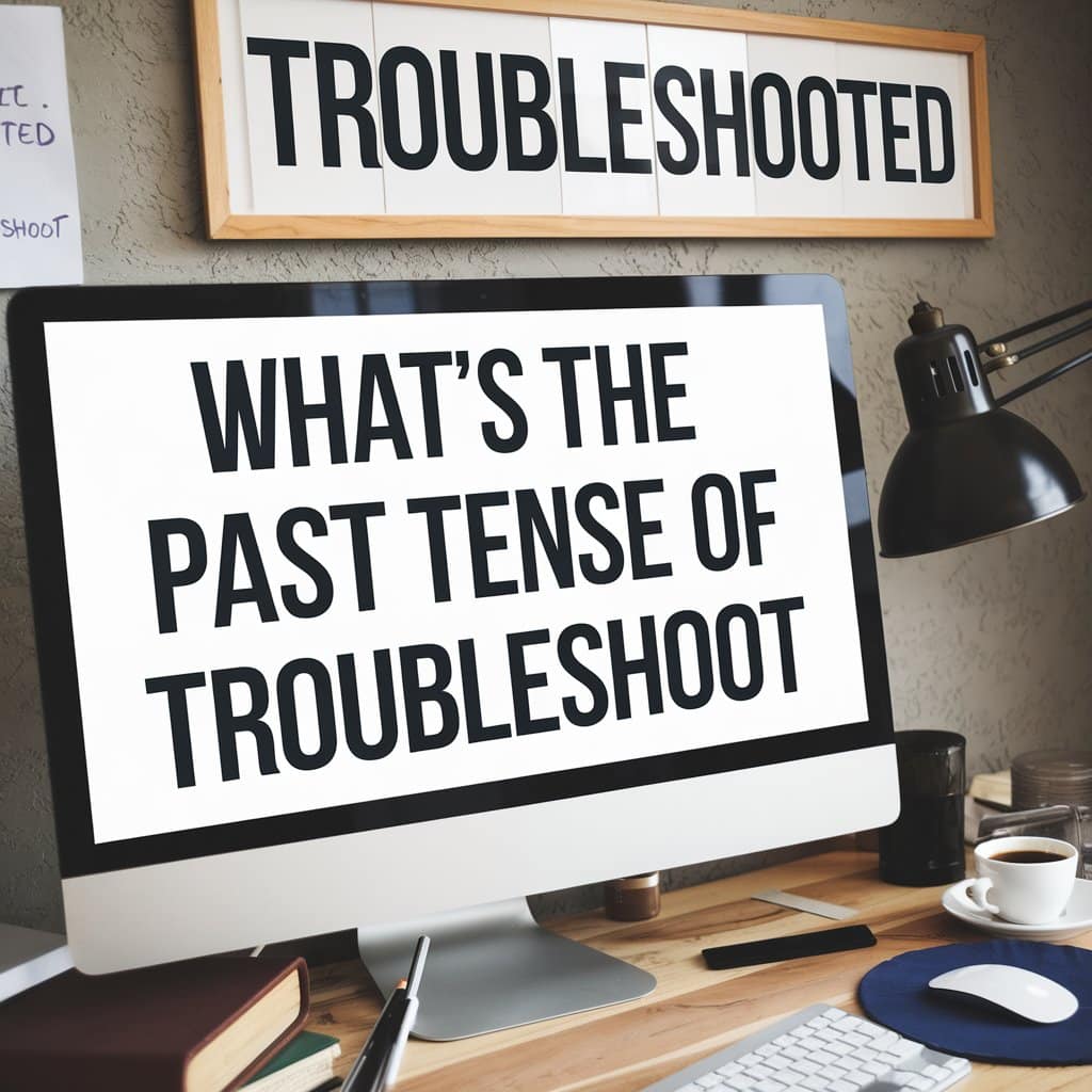 What’s the Past Tense of Troubleshoot?