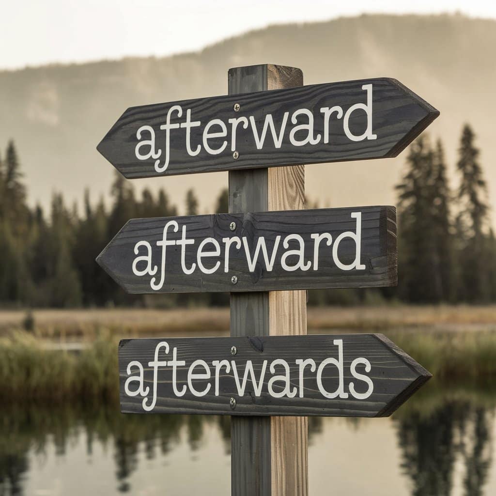 Afterward vs Afterwards