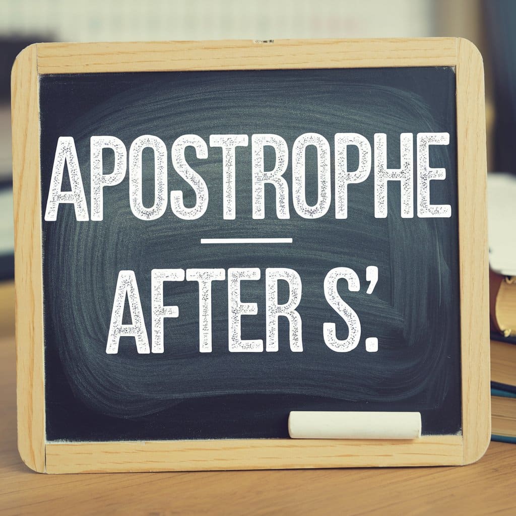 Apostrophe After S