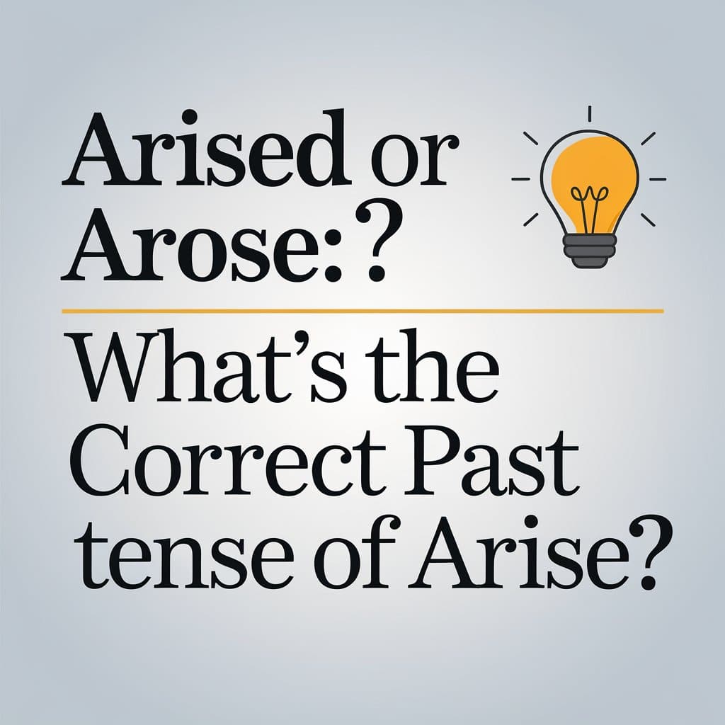 Arised or Arose