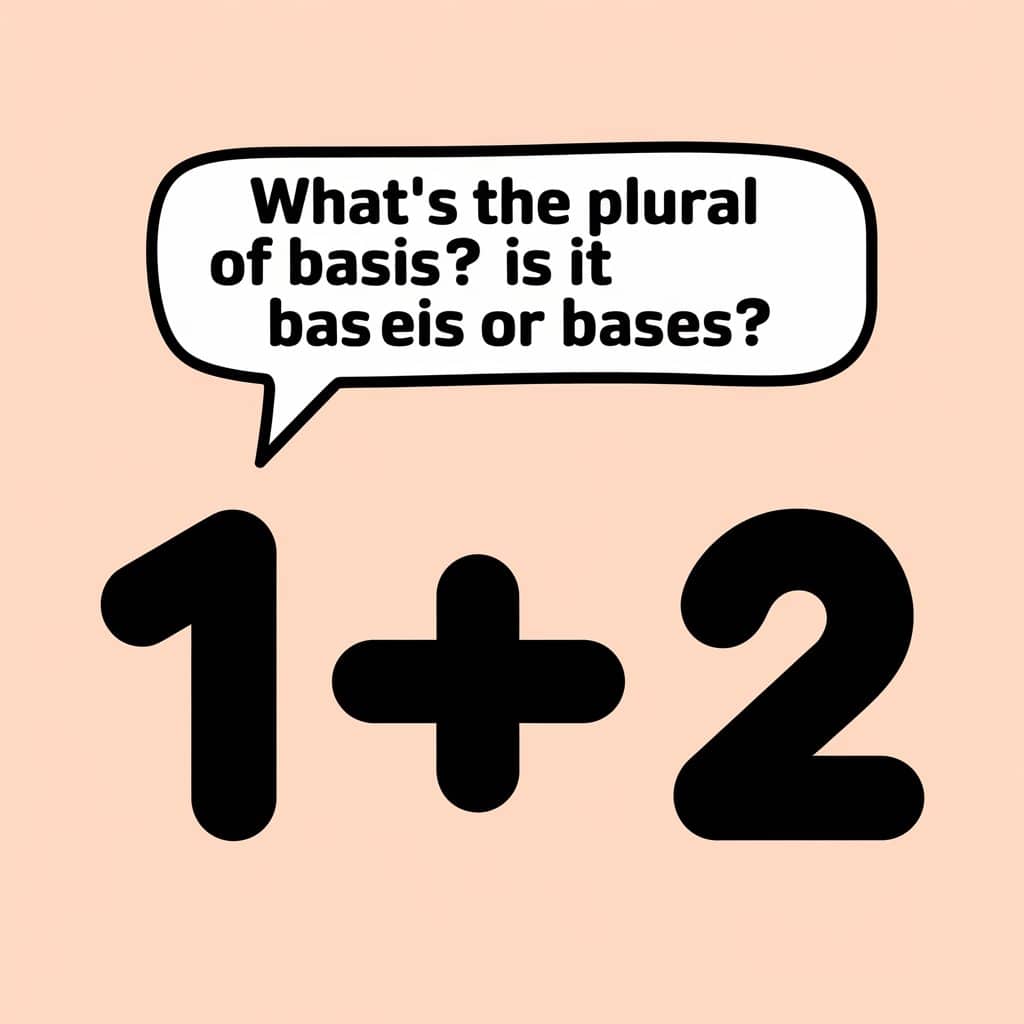 The Plural of Basis? Is it Baseis or Bases?