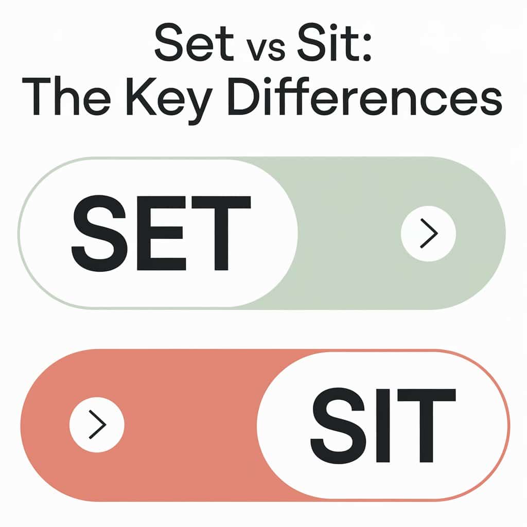 Set vs Sit The Key Differences