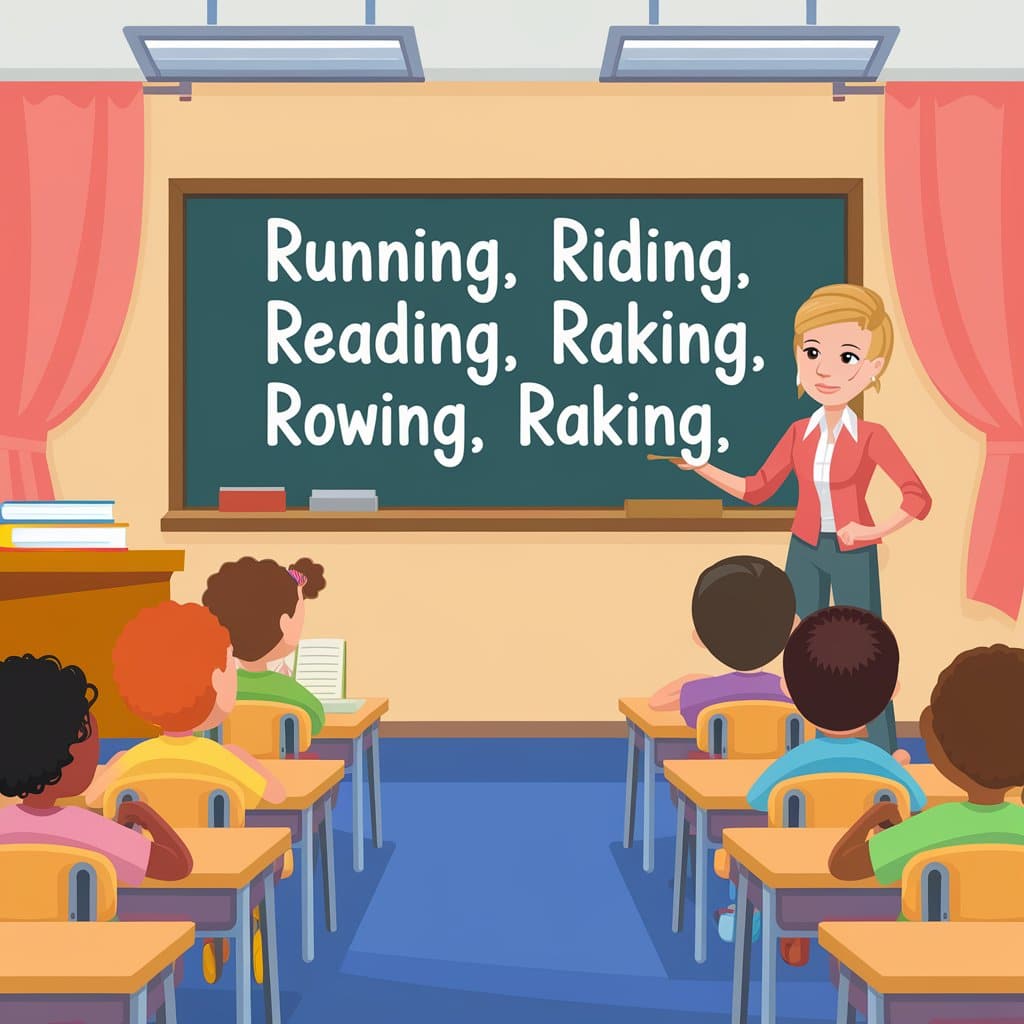 Teaching Verbs That Start with R to Kids