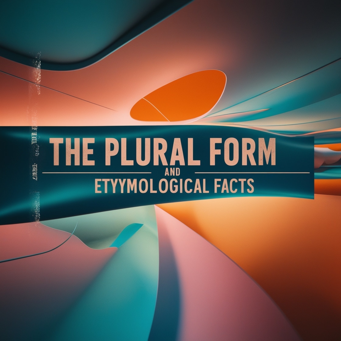 The Plural Form and Etymological Facts