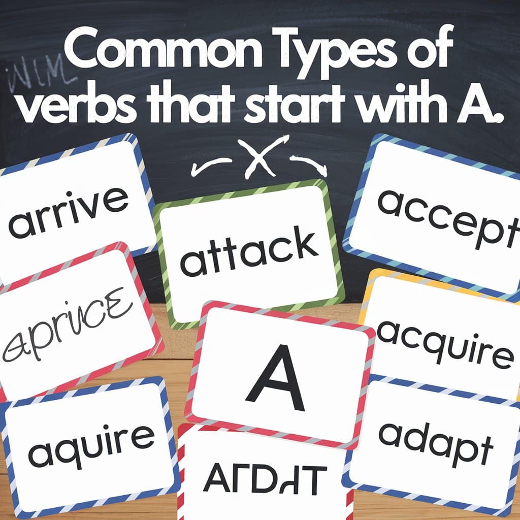 Common Types of Verbs That Start with A