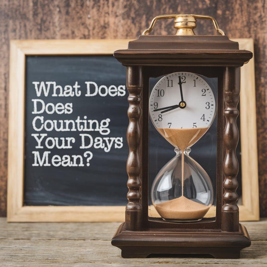 what does counting your days mean?