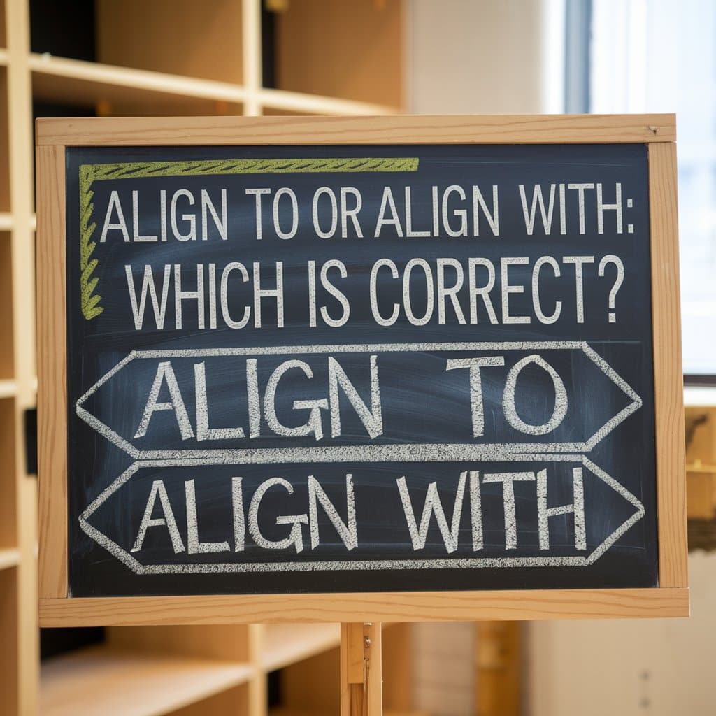 Align To or Align With: Which is Correct?