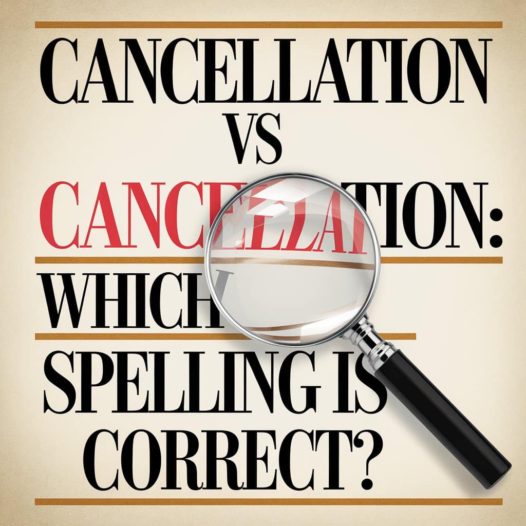 Cancellation vs Cancelation: Which Spelling is Correct?