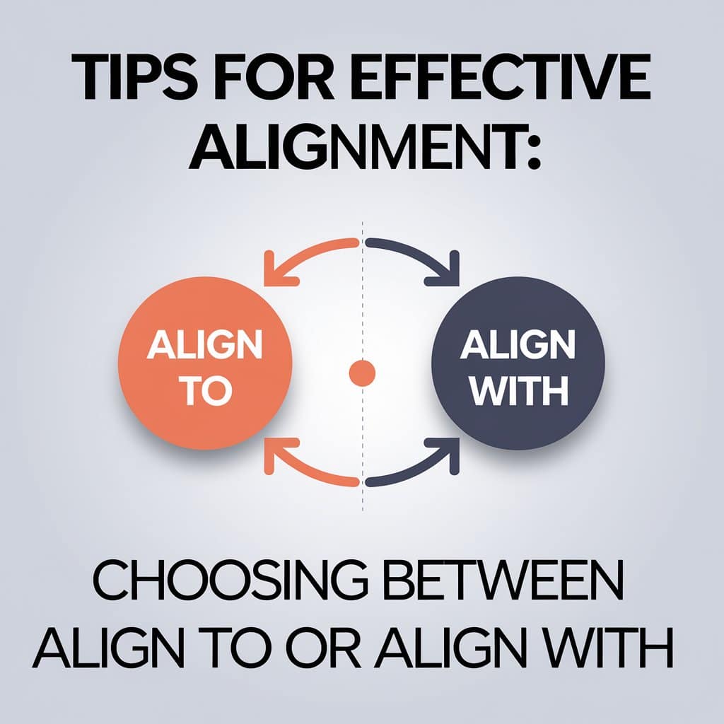 Tips for Effective Alignment: Choosing Between Align To or Align With